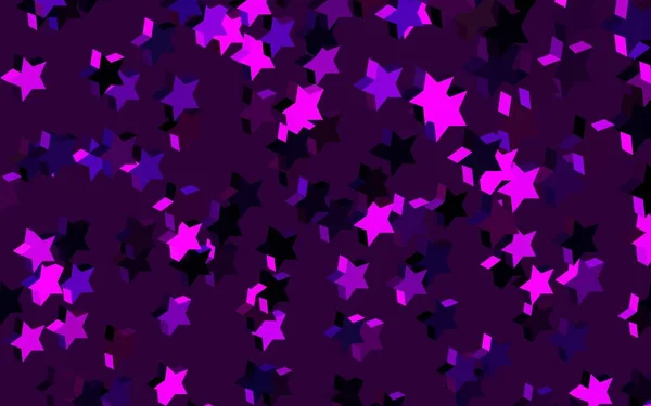 Diseño Vectorial Rosa Oscuro Con Estrellas Brillantes Ilustración Colores Brillantes — Archivo Imágenes Vectoriales