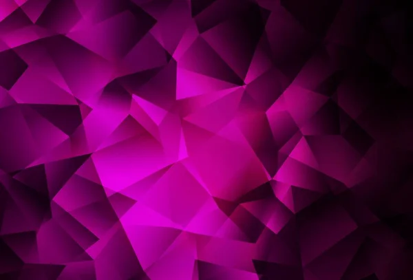 Dark Pink Vector Brillante Diseño Triangular Ilustración Colorida Estilo Poligonal — Vector de stock