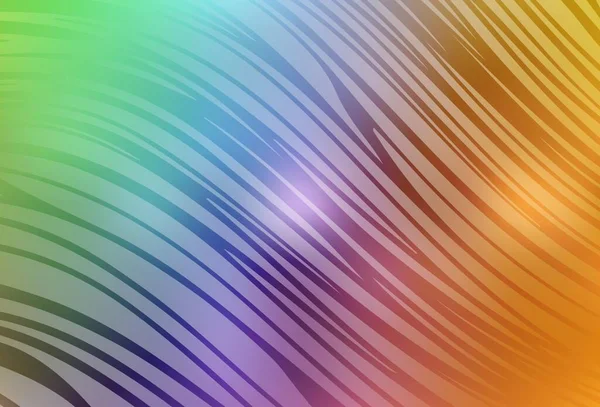 Licht Multicolor Vector Template Met Gebogen Lijnen Een Elegante Heldere — Stockvector
