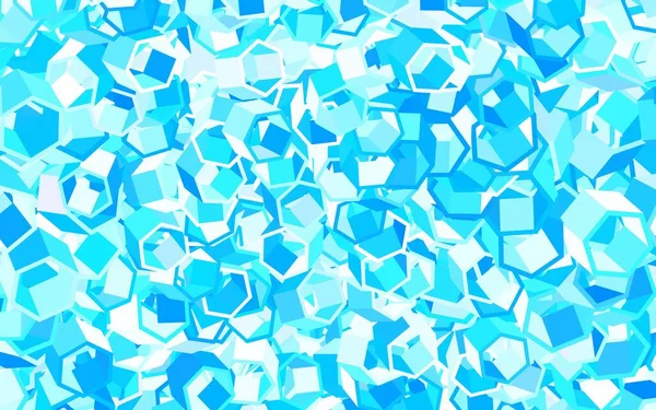 六边形的浅蓝色矢量模板 模糊的背景与彩色六边形 壁纸的纹理图案 — 图库矢量图片