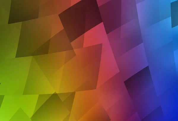ライトマルチカラーベクトルの背景にRhombus 長方形と抽象的なスタイルで装飾的なデザイン ポスター バナーに最適なデザイン — ストックベクタ