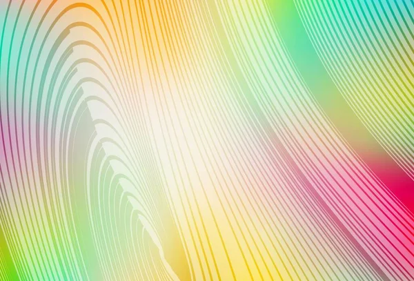 Light Multicolor Vector Texture Bent Lines Circumflex Abstract Illustration Gradient — Stock Vector