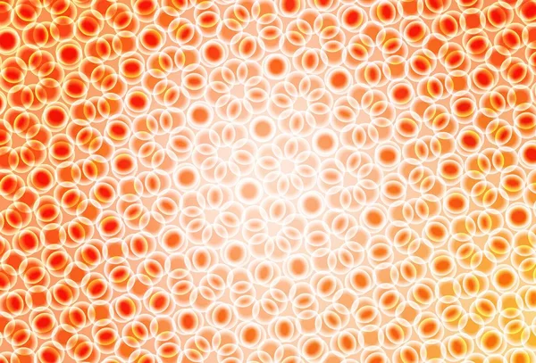 Ανοιχτό Πορτοκαλί Διανυσματικό Μοτίβο Σφαίρες Glitter Αφηρημένη Εικόνα Θολή Σταγόνες — Διανυσματικό Αρχείο