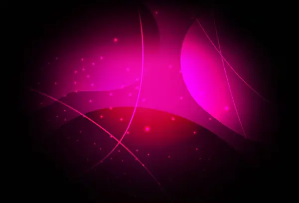 Σκούρο Ροζ Διάνυσμα Σύγχρονη Αφηρημένη Απεικόνιση Πολύχρωμες Τελείες Γραμμές Θολή — Διανυσματικό Αρχείο