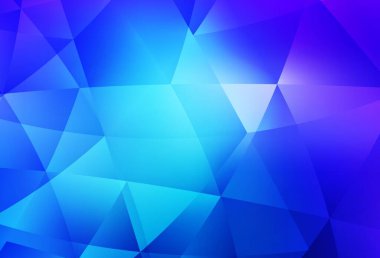 Açık pembe, mavi vektör soyut çokgen desen. Çokgen tarzda tamamen yeni bir renk çizimi. Web siteniz için çokgen tasarım.