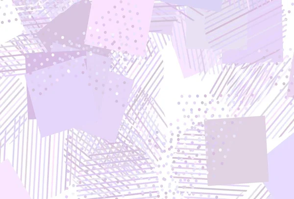 Modèle Vectoriel Violet Clair Avec Cristaux Cercles Carrés Illustration Avec — Image vectorielle