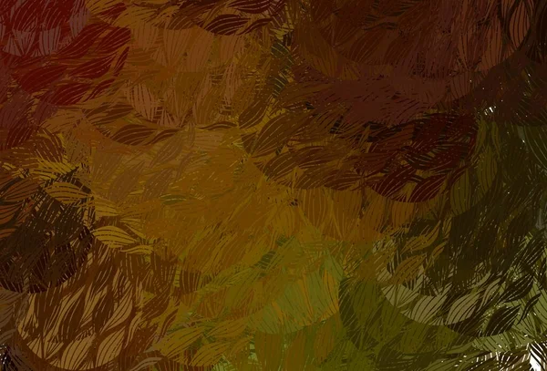 Lichtgroene Gele Vectorachtergrond Met Abstracte Vormen Illustratie Met Kleurrijke Gradiëntvormen — Stockvector
