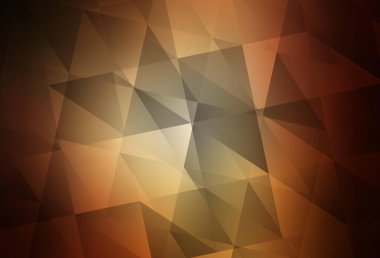 Koyu Turuncu Vektör Çokgen arkaplanı. Çokgen şekilli bir örnek. Marka kitabınız için yeni şablon.