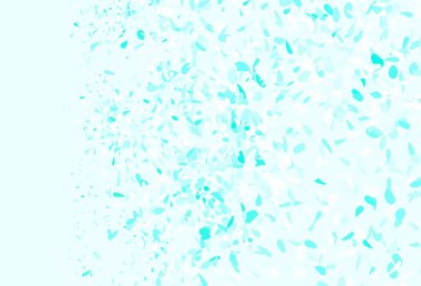 Açık yeşil vektör karalama desenli yapraklar. Karalama tarzında yaprakları olan belirsiz bir çizim. İş tasarımınız için yepyeni bir tarz.