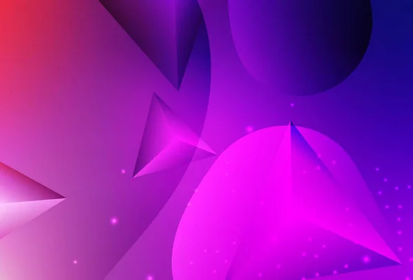 Light Purple Pink Vektor Design Mit Verbindung Von Punkten Und — Stockvektor