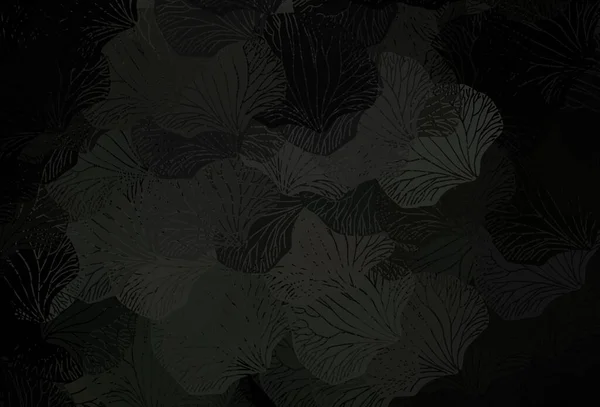 Vecteur Gris Foncé Design Abstrait Avec Des Feuilles Illustration Abstraite — Image vectorielle