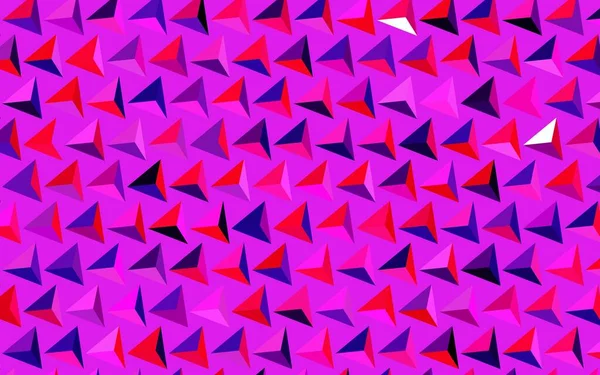 ダークパープル ピンクベクトルの三角形のテクスチャ 自然のスタイルで三角形と美しいイラスト あなたのウェブサイトのためのシンプルなデザイン — ストックベクタ