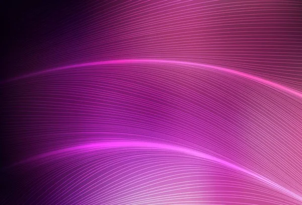 Violet Foncé Motif Vectoriel Rose Avec Des Lignes Courbes Échantillon — Image vectorielle