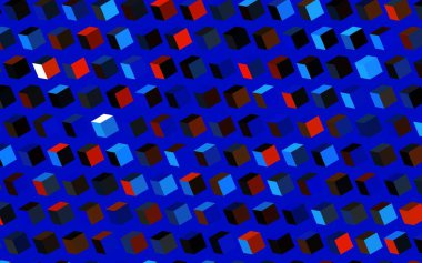 Dark Blue, Yellow vector backdrop with rhombus. Rectangles on abstract background with colorful gradient. Smart design for your business advert.