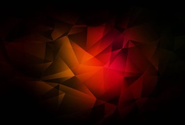 Dark Red, Yellow vector abstract mosaic pattern. Glitter abstract illustration with an elegant triangles. Textured pattern for your backgrounds.