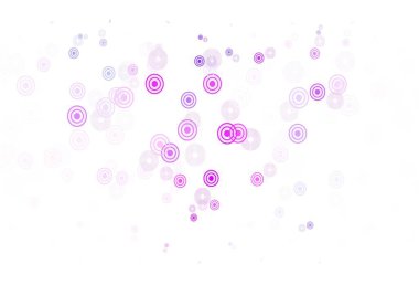 Açık Pembe, noktalı mavi vektör arkaplanı. Bulanık dekoratif tasarım baloncuklu soyut tarzda. Duvar kağıtlarının dokusu için desen.