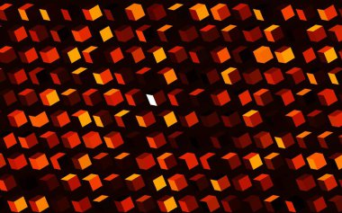 Eşkenar dörtgenli koyu turuncu vektör şablonu. Renkli dikdörtgenleri olan bir resim. Web siteleri için şablon kullanılabilir.