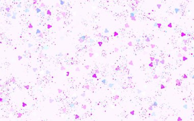 Açık pembe, kaotik şekilli mavi vektör şablonu. Soyut tarzda rengarenk gradyan şekilleri olan bir resim. Kartvizitiniz için modern tasarım.