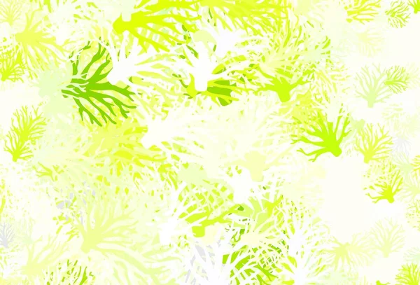Светло Зеленый Красный Вектор Элегантно Искушают Ветвями Листья Ветви Градиентом — стоковый вектор