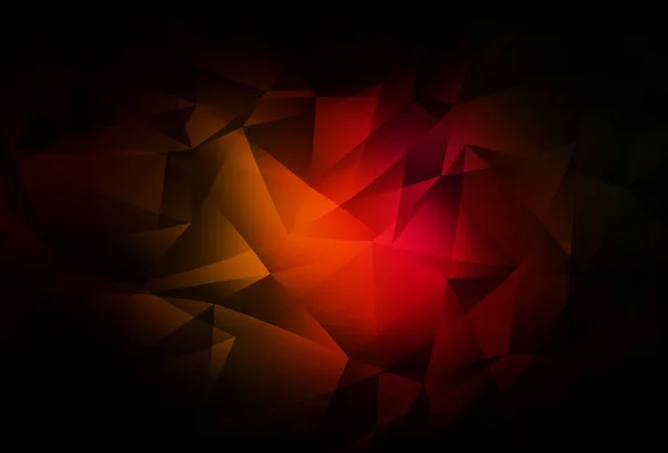 Dark Red Yellow Vector Abstract Mosaic Pattern Glitter Abstract Illustration — 图库矢量图片