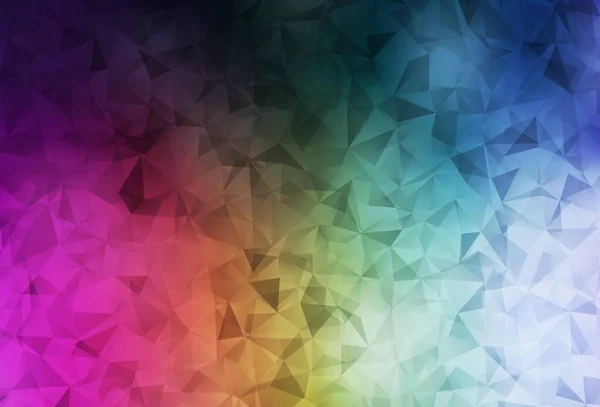 Dark Multicolor Vektor Polygon Abstraktes Layout Glitzernde Abstrakte Illustration Mit — Stockvektor