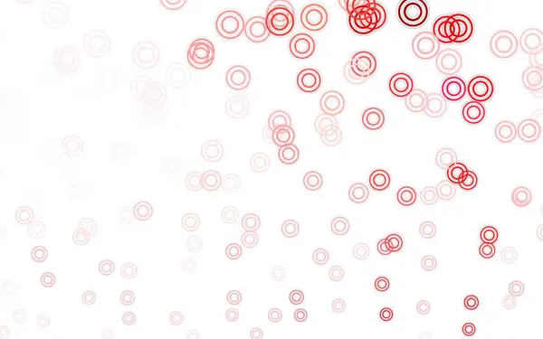 Ανοιχτό Ροζ Κόκκινο Διανυσματικό Φόντο Τελείες Θολή Φυσαλίδες Αφηρημένο Φόντο — Διανυσματικό Αρχείο