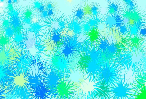 Modèle Vectoriel Bleu Clair Vert Avec Des Formes Chaotiques Illustration — Image vectorielle