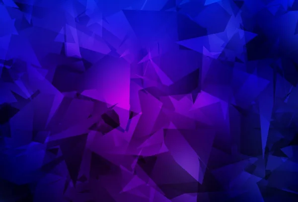 Dark Purple Pink Vector Shining Triangular Layout Красочная Абстрактная Иллюстрация — стоковый вектор