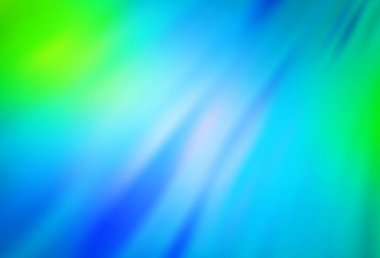 Açık mavi, yeşil vektör bulanık arkaplan. Yaratıcı illüstrasyon, yarım tonlu ve eğimli. İş tasarımınız için yeni biçim.