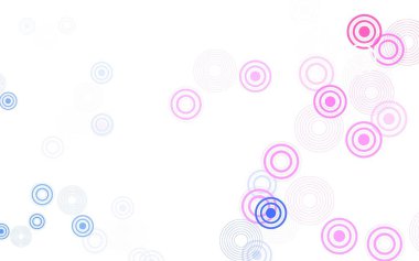 Açık mavi, benekli kırmızı vektör arkaplan. Renkli su damlaları olan modern soyut çizimler. Poster ve web siteleri için tasarım.