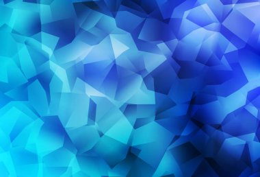 Hafif mavi vektör düşük poli düzeni. Renkli resimde gradyan ile poligonal tarzı. İşiniz için yeni tasarım.