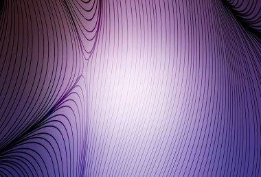 Açık Mor çizgili vektör arkaplanı. Basit eğri biçiminde parlak renkli bir illüstrasyon. Tasarımınız için desen.