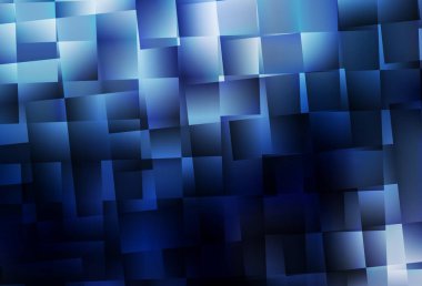 Koyu mavi vektör çokgen arkaplan. Gradyanı olan zarif parlak çokgen çizimi. Bir markanın arkaplanı için desen.