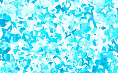 Gökyüzü yıldızlı açık sarı vektör şablonu. Bulanık dekoratif dizayn yıldızlı basit bir stilde. İş ilanınız için akıllı tasarım.