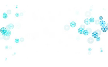 Açık mavi, küreli yeşil vektör deseni. Doğa tarzında bulanık halkaları olan güzel renkli çizimler. Güzel web siteleri için desen.