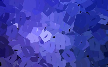 Renkli altıgenli koyu mor vektör dokusu. Renkli altıgenli bir resim seti. Reklamlar, broşürler için desen.