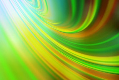 Açık yeşil, sarı vektör soyut bulanık düzen. Renkli soyut çizimler ve gradyan. İş tasarımınız için yeni biçim.