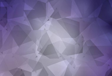 Soyut poli formlu açık mor vektör dokusu. Renkli rastgele şekillerle modern soyut illüstrasyon. Bir cep telefonu için arka plan.