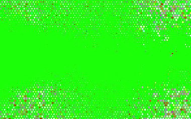 Açık Pembe, yeşil vektör çizimi ve parlak soyut daireler. Doğa tarzında renkli baloncuklu soyut illüstrasyon. Web siteniz için basit tasarım.