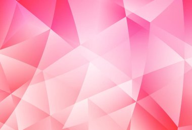 Açık pembe, sarı vektör çokgen şablon. Çokgen biçiminde, gradyan ile renkli çizimler. Broşürünüz için yepyeni bir tasarım..