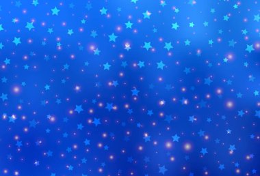 Karnaval tarzında hafif BLUE vektör şablonu. Renkli Noel şeyleri ile soyut gradyan çizimi. Üniversitenin tanıtımı için akıllı tasarım.