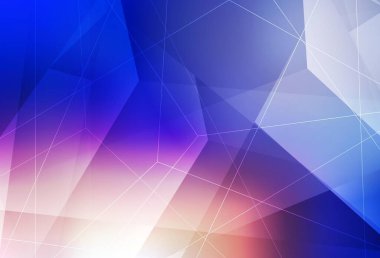 Açık mavi, çokgen biçimli sarı vektör arkaplan. Renkli üçgenli modern soyut illüstrasyon. Duvar kağıtları için zarif tasarım.