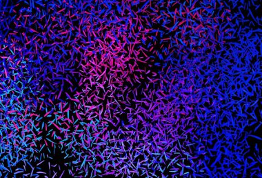 Koyu mavi, düz çizgileri olan kırmızı vektör düzeni. Bulanık dekoratif tasarım basit bir şekilde çizgilerle. Reklamlar, posterler, afişler için desen.