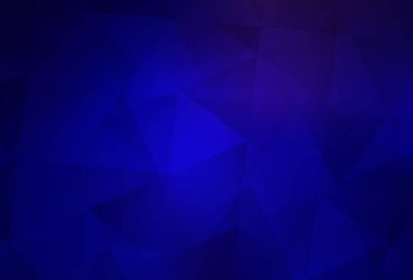 Koyu mavi vektör soyut mozaik arkaplan. Çokgen tarzda tamamen yeni bir renk çizimi. Web siteniz için çokgen tasarım.