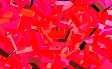 Altıgen şekilli koyu kırmızı vektör düzeni. Renkli altıgenli bir resim seti. Reklamlar, broşürler için desen.