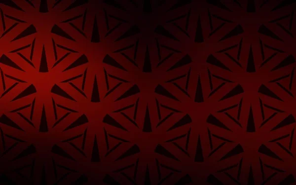 Tekstur Vektor Merah Gelap Dengan Gaya Segitiga Ilustrasi Abstrak Modern - Stok Vektor