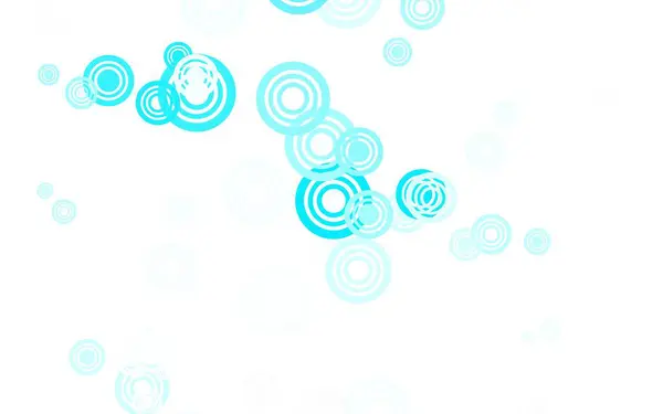 Světlá Růžová Modrý Vektor Pozadí Bublinami Abstraktní Ilustrace Barevnými Bublinami — Stockový vektor