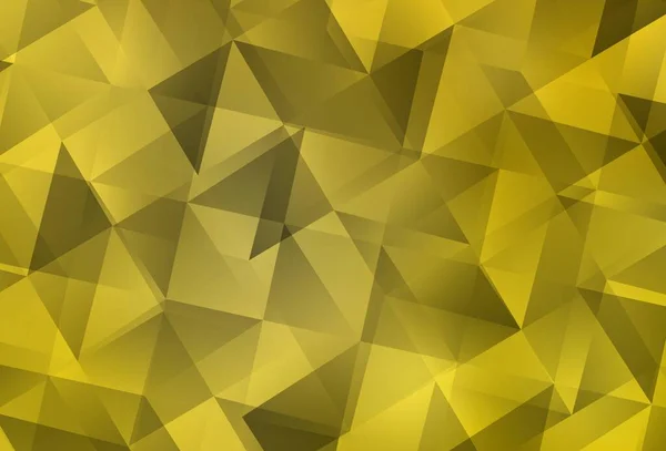 Luz Amarillo Vector Fondo Abstracto Del Mosaico Muestra Geométrica Triangular — Vector de stock