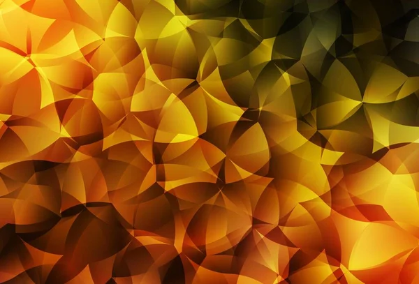 Dark Orange Vector Gradient Triangles Template Creative Geometric Illustration Origami — Vector de stock