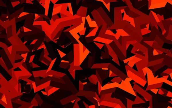 Dark Red Vector Pattern Polygonal Style Beautiful Illustration Triangles Nature — Image vectorielle